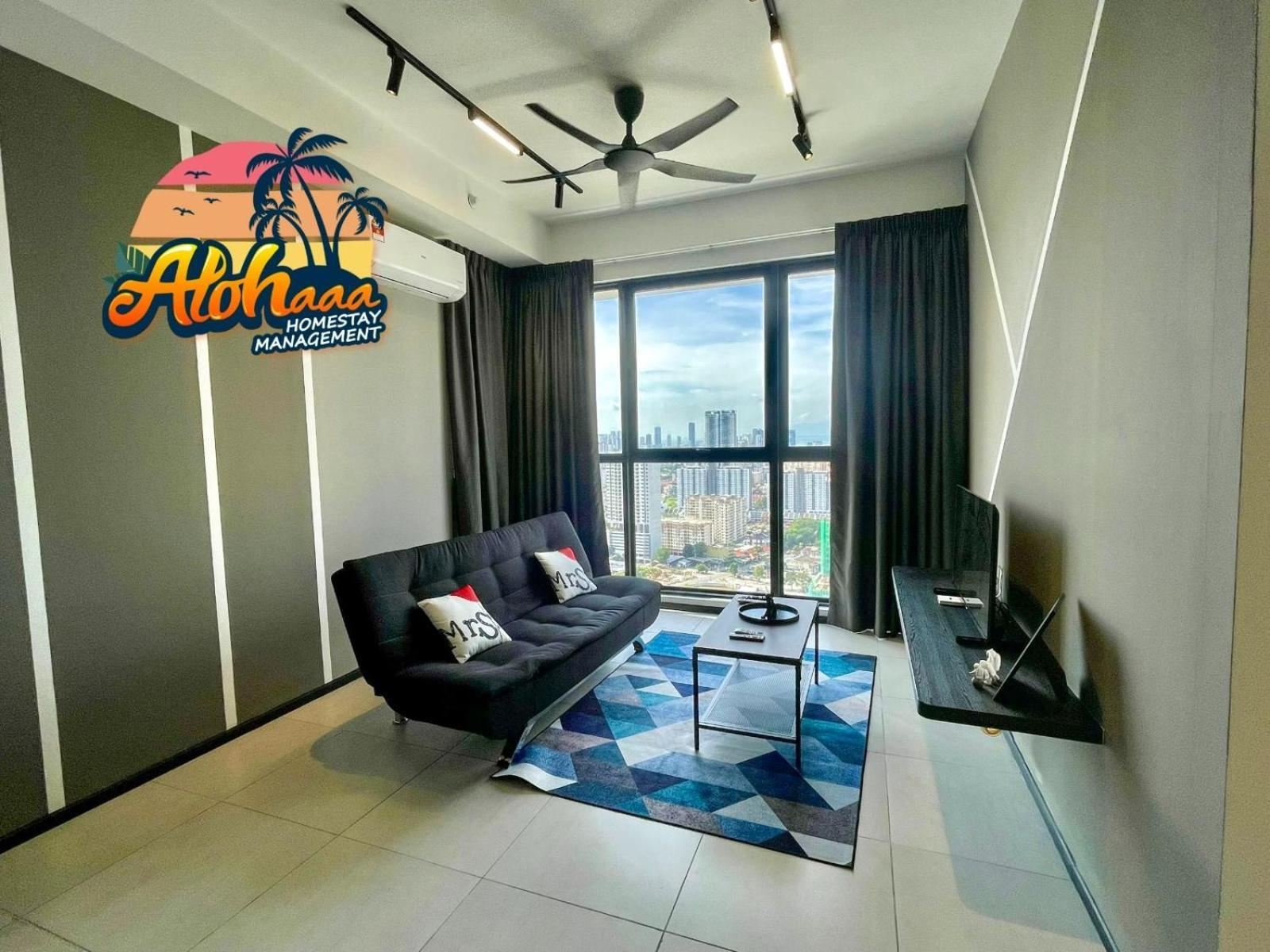 Industrial Style 2 Bedroom Unit Urban Georgetown Sea View Pangsapuri